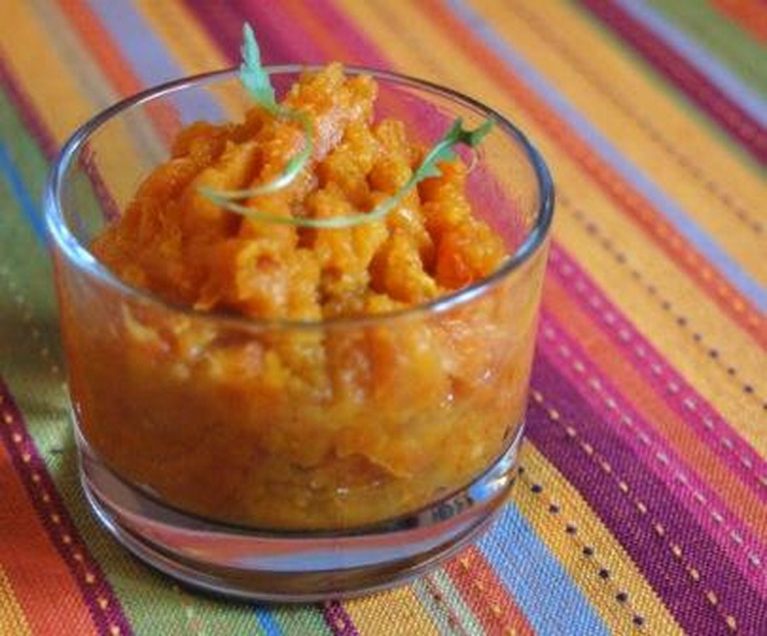 Purée de patates douces & carottes